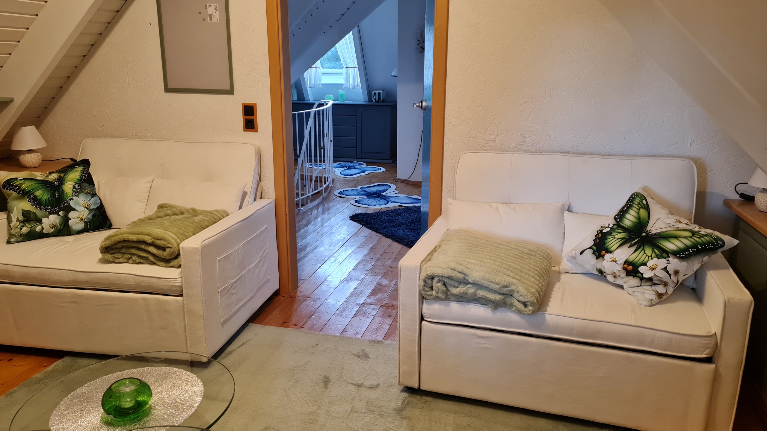 Heller Rückzugsplatz in der Dachlounge