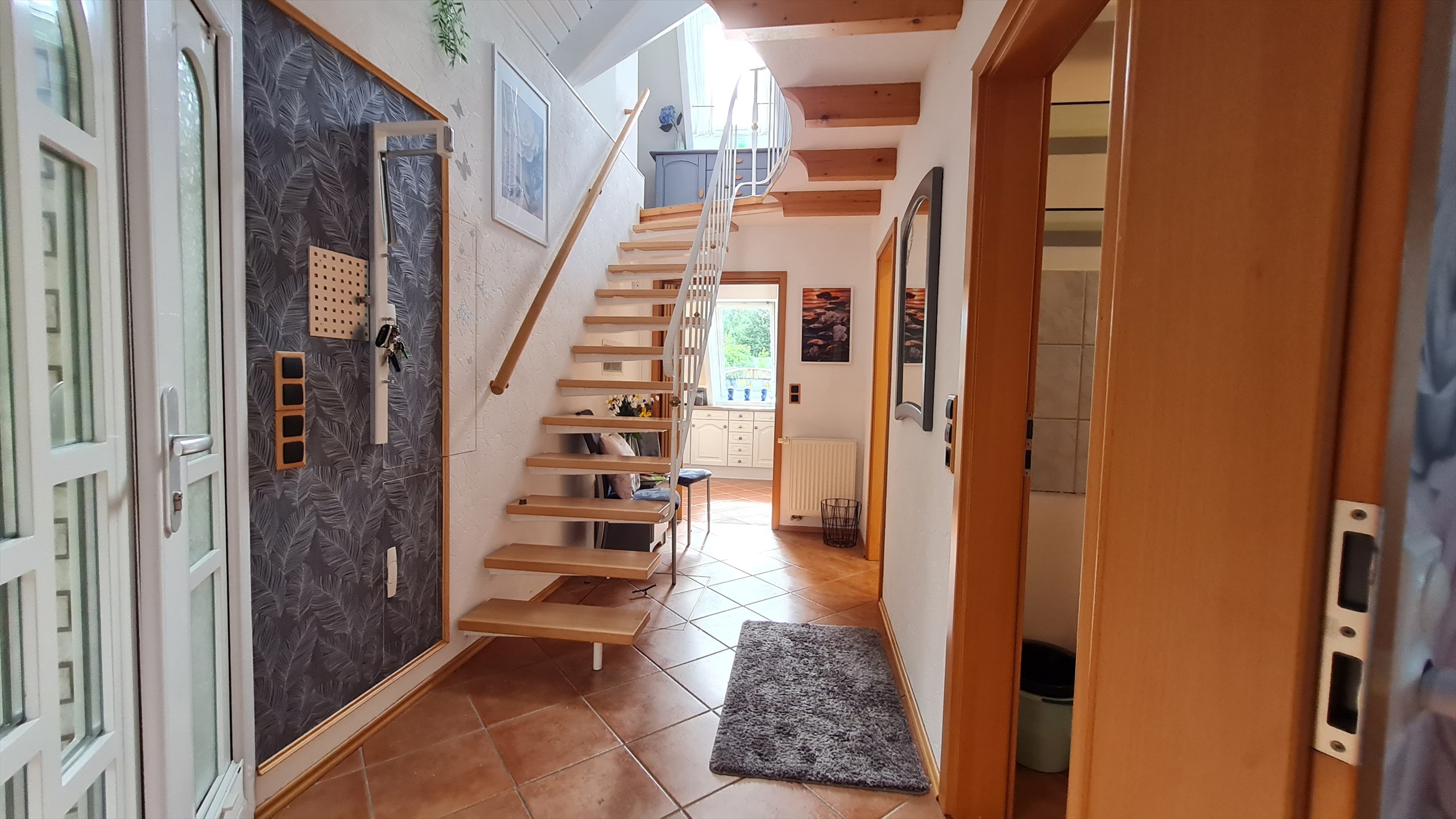 Heller Flur im Ferienhaus